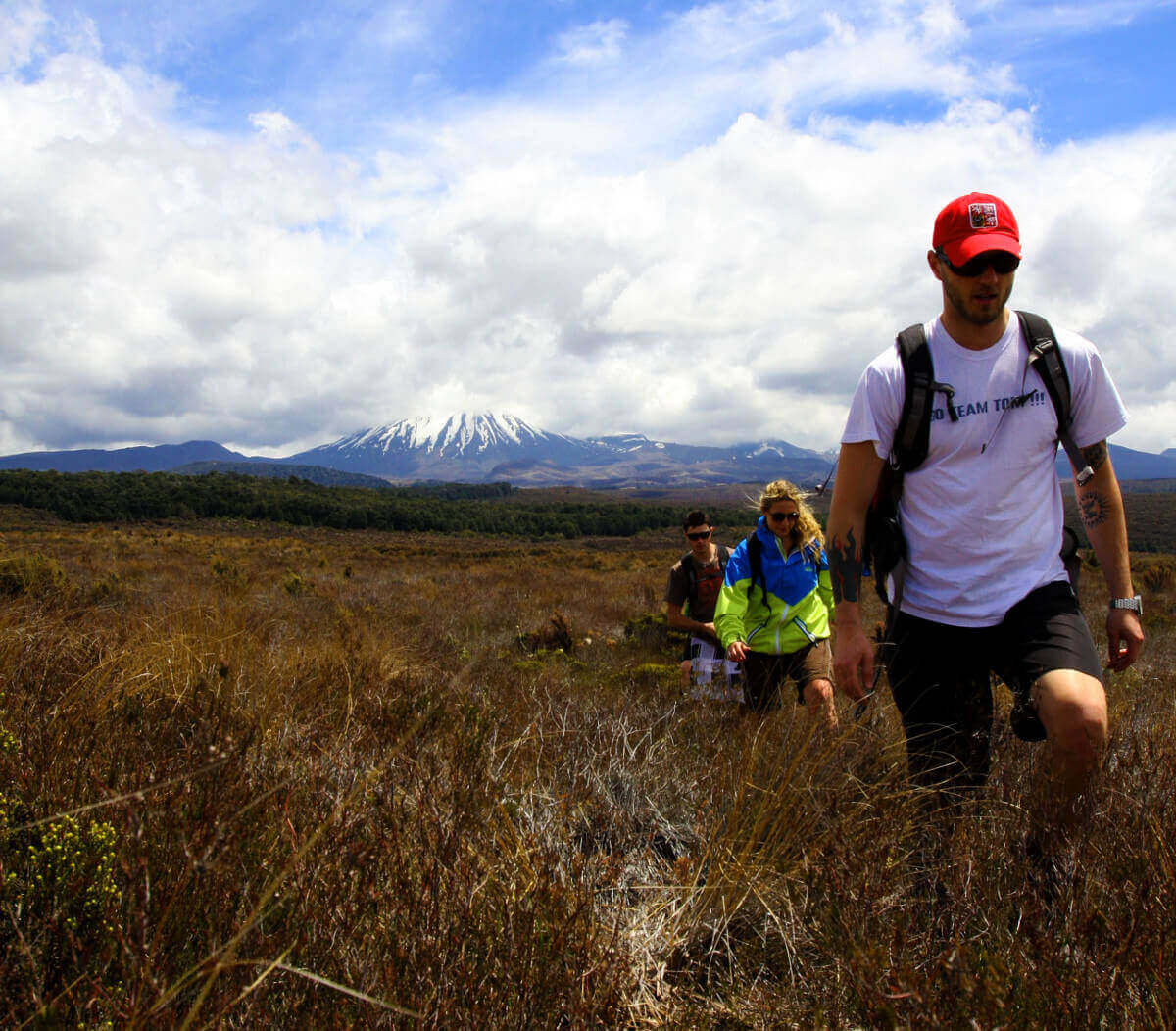Hiking in the Tongariro National Park